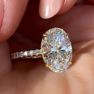 PIERŚCIONEK PIERŚCIEŃ OWALNY walentynki VINTAGE DIAMENTY DIAMENTAMI ANIME