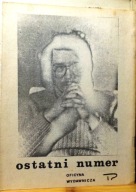 Ostatni numer (poezja) [Oficyna Wydawnicza PION]