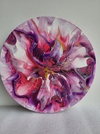 Kwiat życia, abstrakcja, farby akrylowe, złoto, aukcja charytatywna