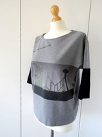 SOLAR SZARA Z PRINTEM PEJZAŻ 36/38