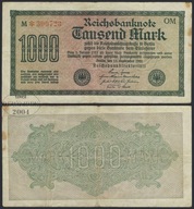 BNN - NIEMCY 1000 Marek 1922 # P76g # OM - M * 300723 # znak wodny J # VF-