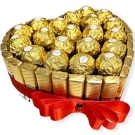 Słodki Prezent Serce Merci z Ferrero dla niego niej Urodziny Walentynki