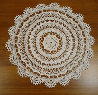 serwetka szydełkowa, szydełko RĘKODZIEŁO śr. 39 cm