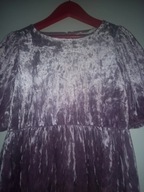 Reserved piękna welurowa sukienka 116/122