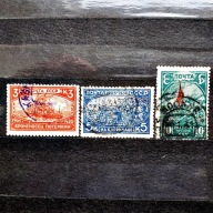 ZSRR Mi. Nr. 394-396 1930r. 25. rocznica rewolucji rosyjskiej z 1905 roku