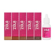 Zestaw do brwi farby w tubkach 5 kolorów 15 ml + utleniacz 30 ml ZOLA