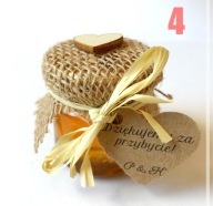 mini miodek, miód podziękowanie dla gości KOMUNIA