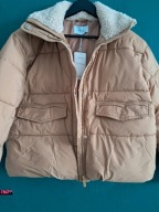 Reserved piękna kurtka z futerkiem 158/164 bomber biker