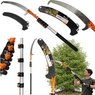 PIŁA TELESKOPOWA RĘCZNA Z HAKIEM DŁUGOŚĆ 3M OSTRZE 36CM DO GAŁĘŹI OGRODOWA