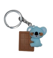Brelok Miś Koala Niebieski z Czekoladą ozdoba do kluczy plecaka torby