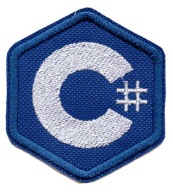 C# _ C SHARP ____ ŁATKA, NASZYWKA 5,5x6cm