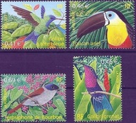 Francja 2003 Znaczki 3687-90 ** ptaki koliber tukan
