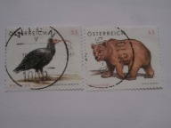 Austria - Ochrona zwierząt - obiegowy - Mi. 2622-23 kasowany