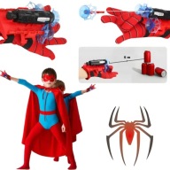 RĘKAWICA SPIDERMANA WYRZUTNIA SIECI I STRZAŁEK PREZENT DLA CHŁOPCA DZIECKA