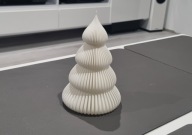 Choinka 3D – nowoczesna dekoracja świąteczna handmade – 14 cm - 2 kolory