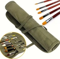 TRZYMASZNIK PIÓR ARTYSTYCZNYCH ZIELONY ROLKA 40X35CM