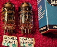 2 x 12au7 ECC82 EH Electro Harmonix Gain 90/96%