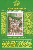 Indonezja 1979 Znaczki Blok 29 ** kwiaty orchidee orchidea