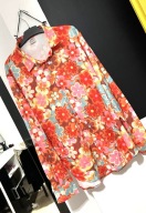 10 Koszula imprezowa kolorowy szał kwiatowy ciepłe kolory M