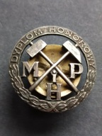 POLSKA, II RP ODZNAKA NAGRODOWA Dyplom MPiH SREBRO Promo