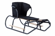 Sanki metalowe MOOVKEE z materacem dark grey