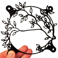 ramka na wentylator komputerowy, ozdobna nakładka 3D PC RGB