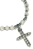 Różaniec Bransoletka Kamienie naturalne Kryształ górski