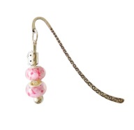 Zakładka do książki, modułowa, kot i kwiaty wiśni