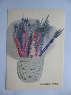 ZOFIA PELCZAR WESOŁYCH ŚWIĄT WIELKANOCNE PALMY stara POCZTÓWKA 1973