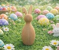 Zajączek Wielkanocny z Zagiętym Uchem | różne kolory | DUŻY 21 cm