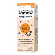 Krople USP Zdrowie Mózg&Wzrok omega-3 owoce leśne 150 ml