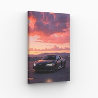 Obraz na Płótnie 40x70cm Audi R8 Samochód Sportowy Supercar Auto Prezent