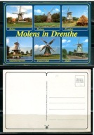 K22474)Holandia: Molens in Drenthe, Mehrbildkarte