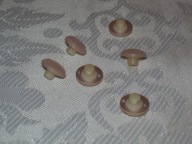 GUZIKI BIAŁE, PERŁOWE - 6 SZT.