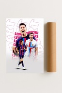 Plakat bez ramy 30x40 cm Lewandowski – sportowa dekoracja wnętrza