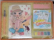 Kolorowanka dla dzieci 5+ DZIEWCZYNKA - kolorowanie akwarelami