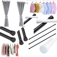 DRĄŻEK PRYSZNICOWY ROZPOROWY KARNISZ TELESKOP UBRANIA BEZINWAZYJNY CZARNY