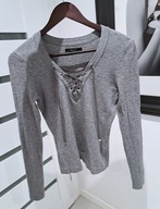 Szary dzianinowy sweterek damski Mohito 38 M