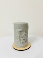 Świeczka sojowa zapachowa Zmysłowe Piżmo, wilki, rodzina