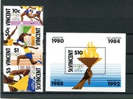 A53213)Olimpiada 88: St. Vincent 1130 - 1133** + Bl 60**