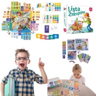 GRA PLANSZOWA KARCIANA LISTA ZAKUPOW DLA DZIECI ZABAWA PLANSZOWKA