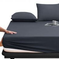 PRZEŚCIERADŁO Z GUMKĄ JERSEY ZAKŁADKA NA MATERAC RÓŻNE KOLORY 160X200 CM