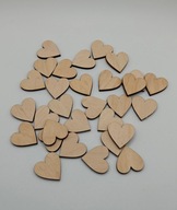 Serce sklejka decoupage serduszko 3cm 50szt