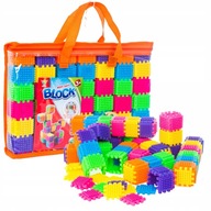 PRZESTRZENNE KREATYWNE KLOCKI KONSTRUKCYJNE WAFLE DLA DZIECI 182 szt.