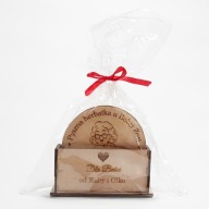 Podstawka podkładka pod kubek dzień babci w pudełku - imienne 4 szt