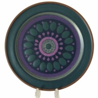 Unikatowy angielski talerz Disc H&J Cooper artystyczna ceramika vintage