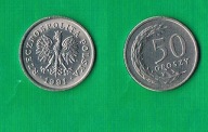 50 groszy 1991 - UNC-