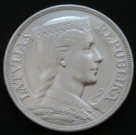 Łotwa 5 lati 1931 - srebro