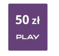 Doładowanie Play 50 PLN Kod Pre-paid 50 zł prepaid na kartę