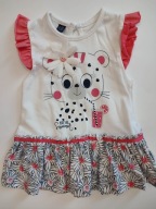 ŚLICZNA SUKIENKA DZIEWCZĘCA MINIWORLD r. 74-80 nr 995